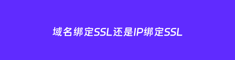 探讨关于SSL证书绑定域名还是IP地址